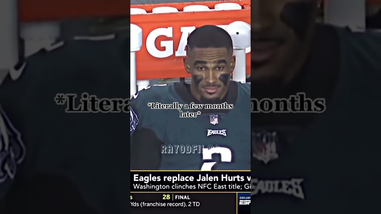 Jalen Hurts’s journey to dominating the Superbowl🐐🦅#nfl #shorts