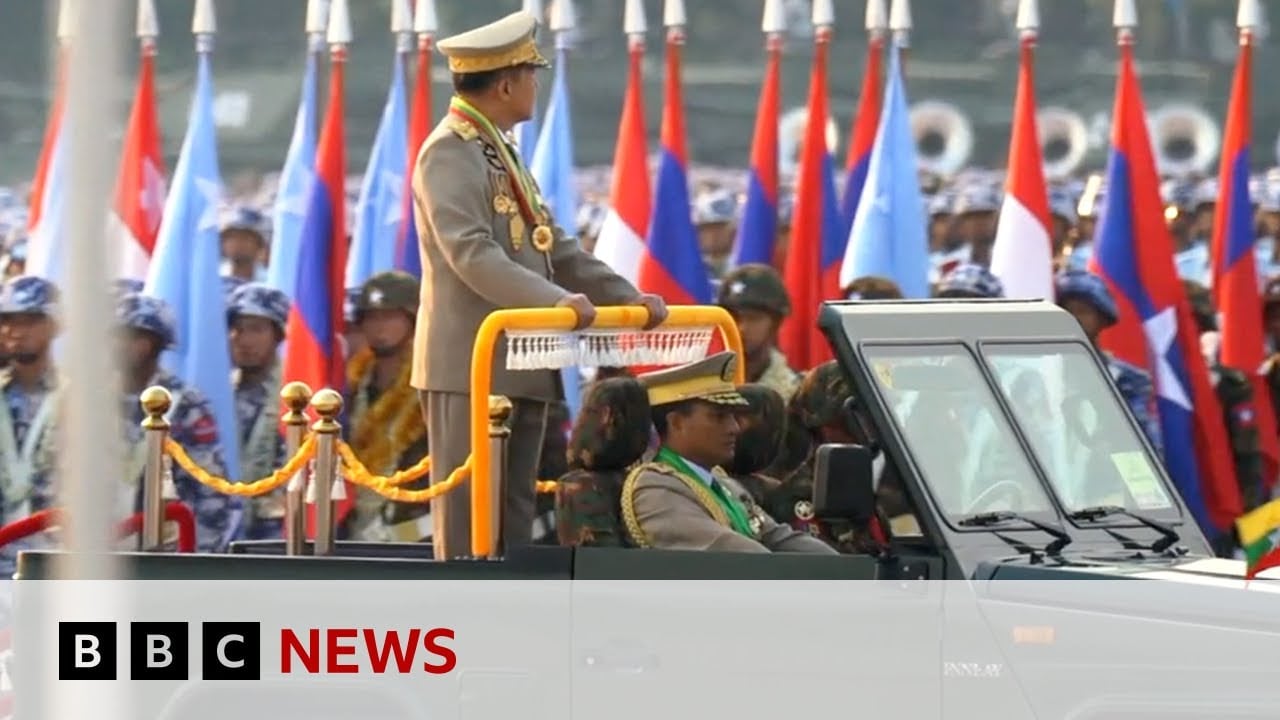 Myanmar army chief vows to 'deal decisively' with resistance in rare speech – BBC News