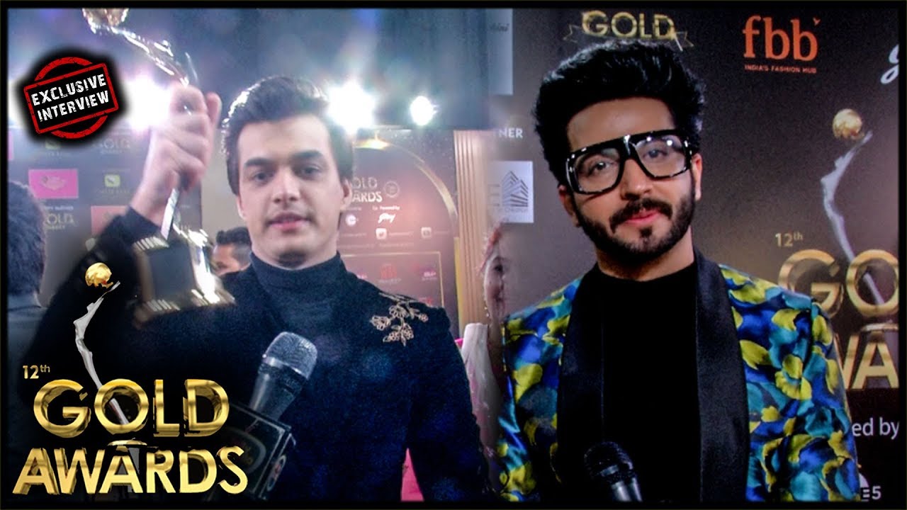 Mohsin Khan SHARES His BEST Actor Award With Dheeraj Dhoopar | 12th Gold Awards 2019