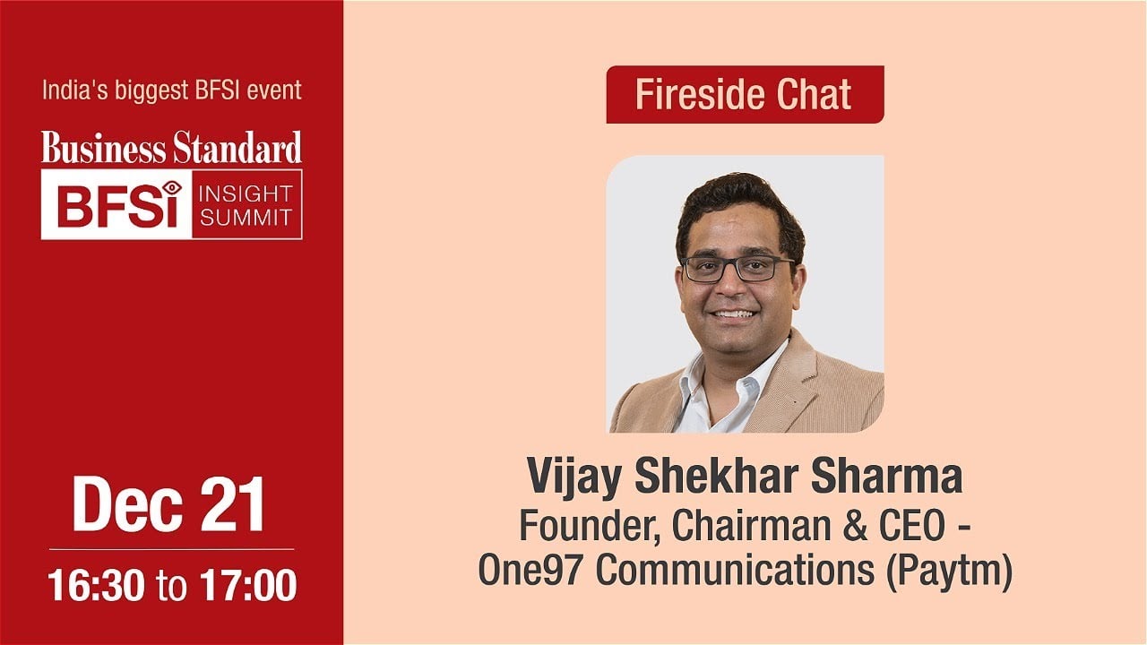BFSI Insight Summit 2022 | Don't Miss the fireside chat with Vijay Shekhar Sharma | CEO, Paytm