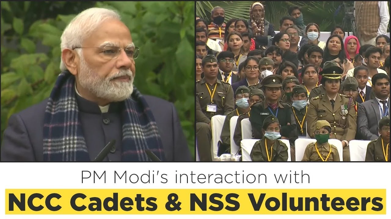 PM Modi's interaction with NCC Cadets & NSS Volunteers