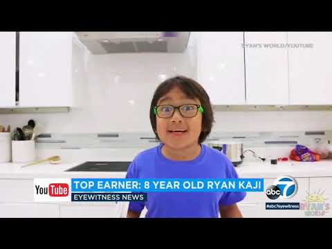 8-year-old Ryan Kaji creator of Ryan's World earned $26 million this year alone | ABC7