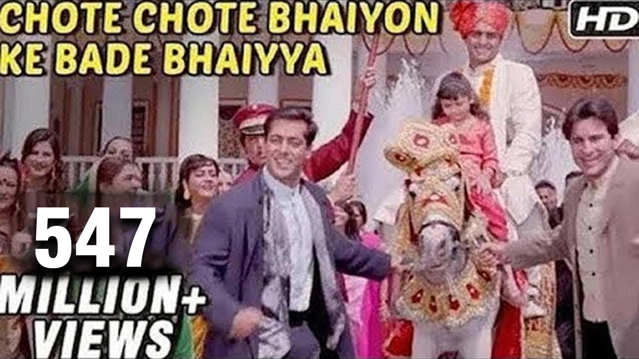 Chhote Chhote Bhaiyon Ke Bade Bhaiyya - Hum Saath Saath Hain - Bollywood Wedding Song