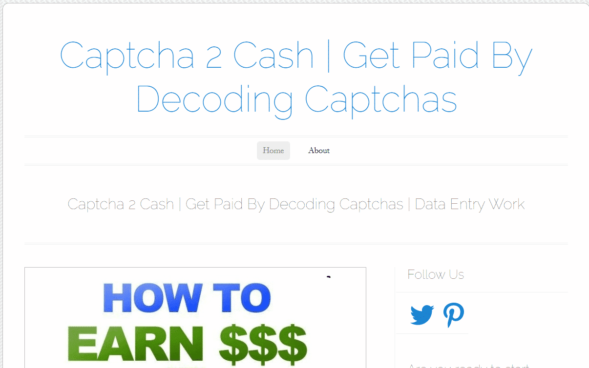 Captcha2Cash