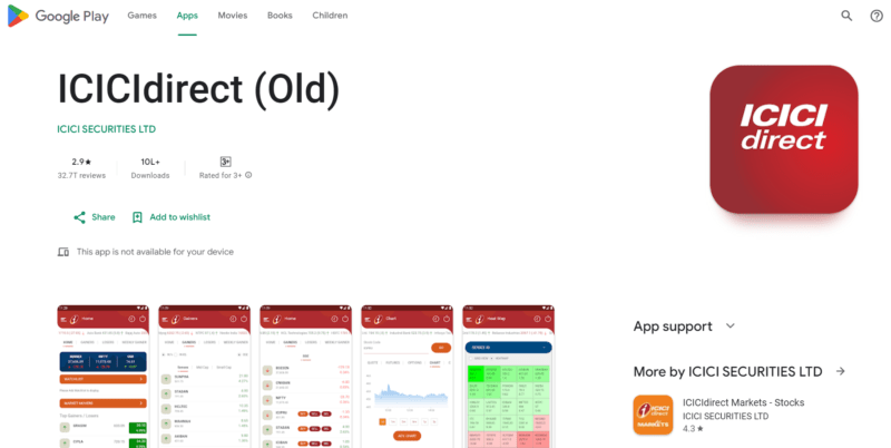 ICICI DIRECT MOBILE TRADING APP