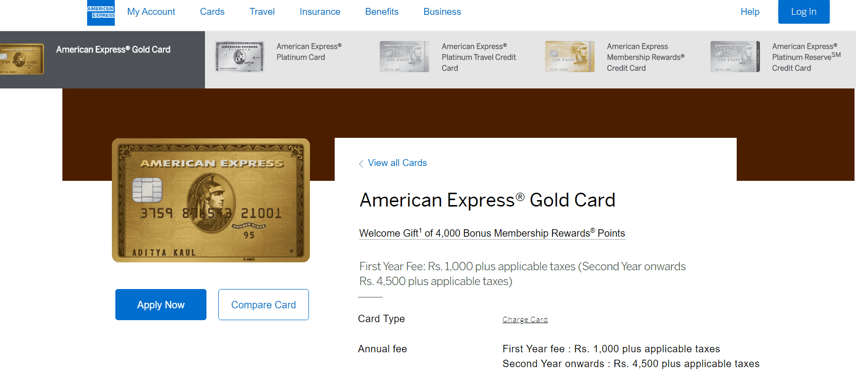 Things to know before applying for American Express Gold Charge card - 62