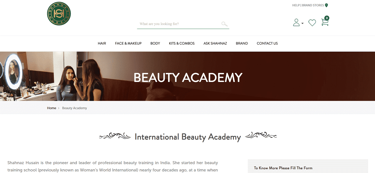 Shahnaz Hussain | Top Makeup & Beautician Course in India with Fees