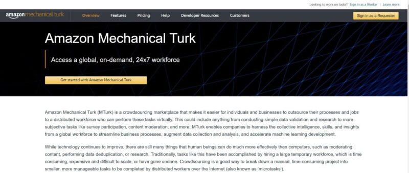 Amazon Mechanical Turk (Mturk)