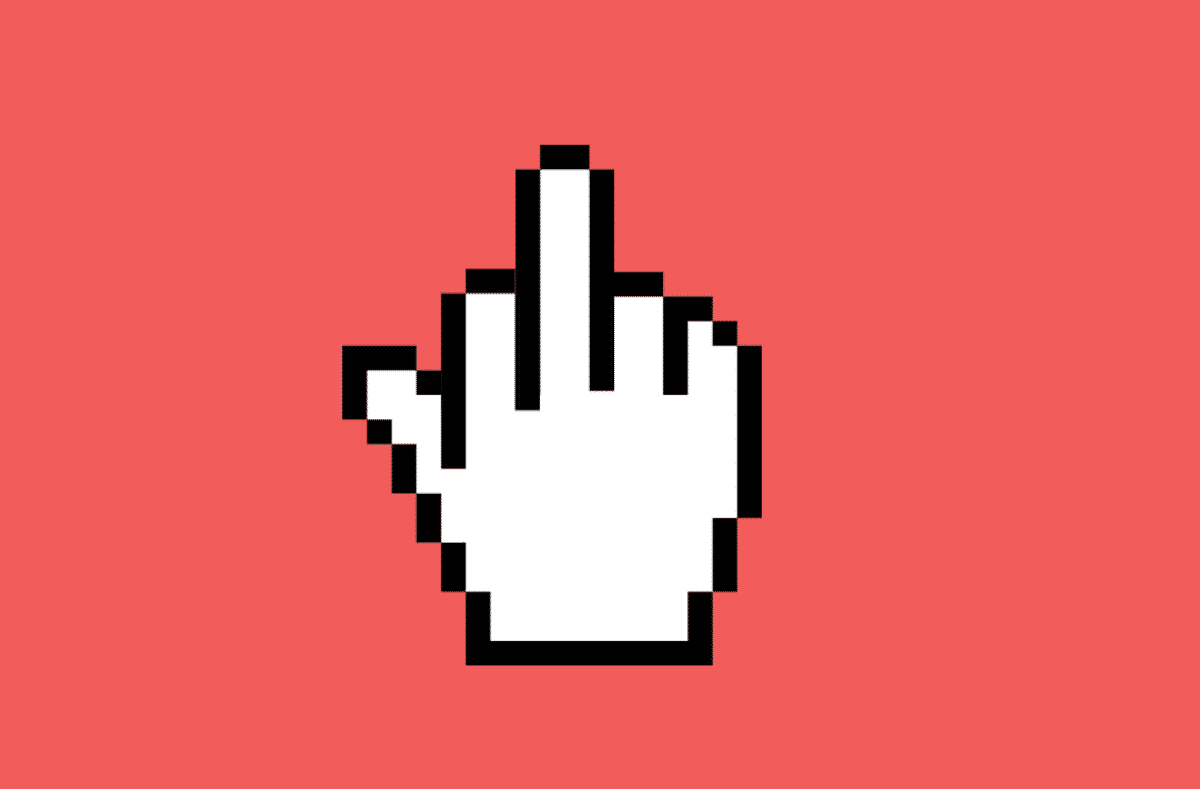 The finger, deal with it