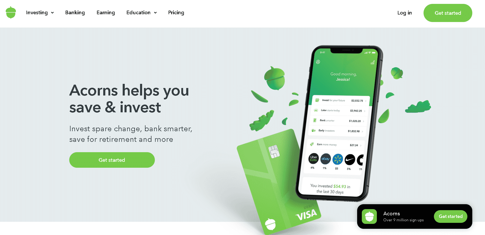 Acorns | Best Robinhood Alternatives