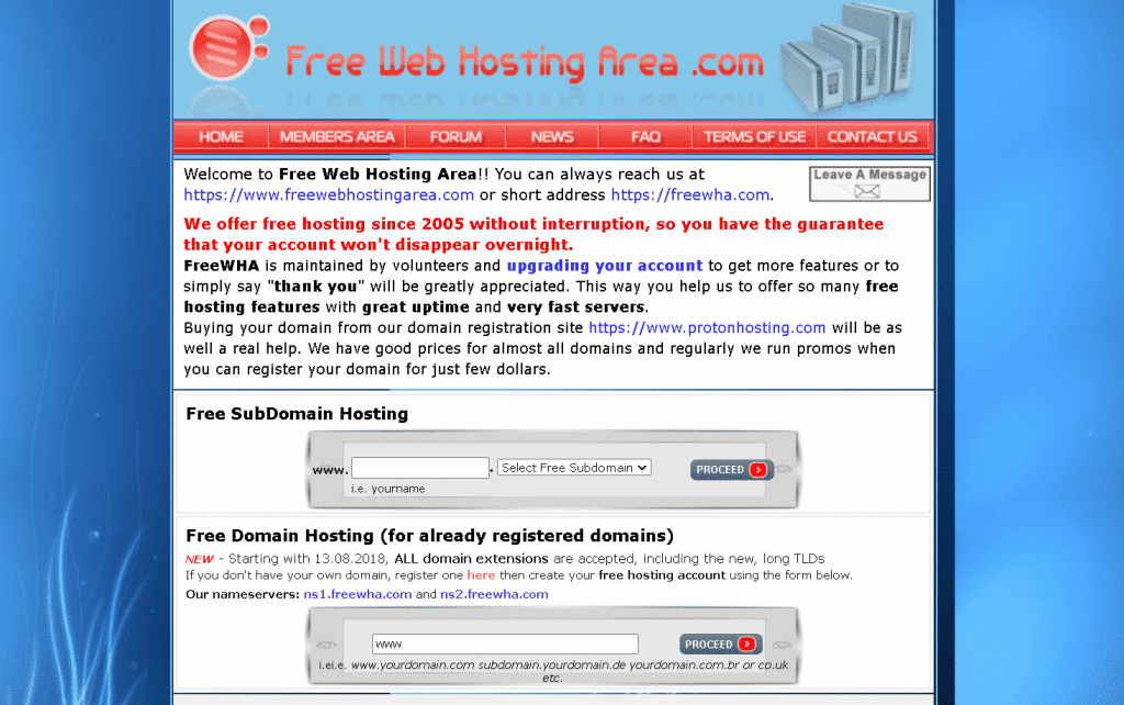 17 Best Free Web Hosting Services
