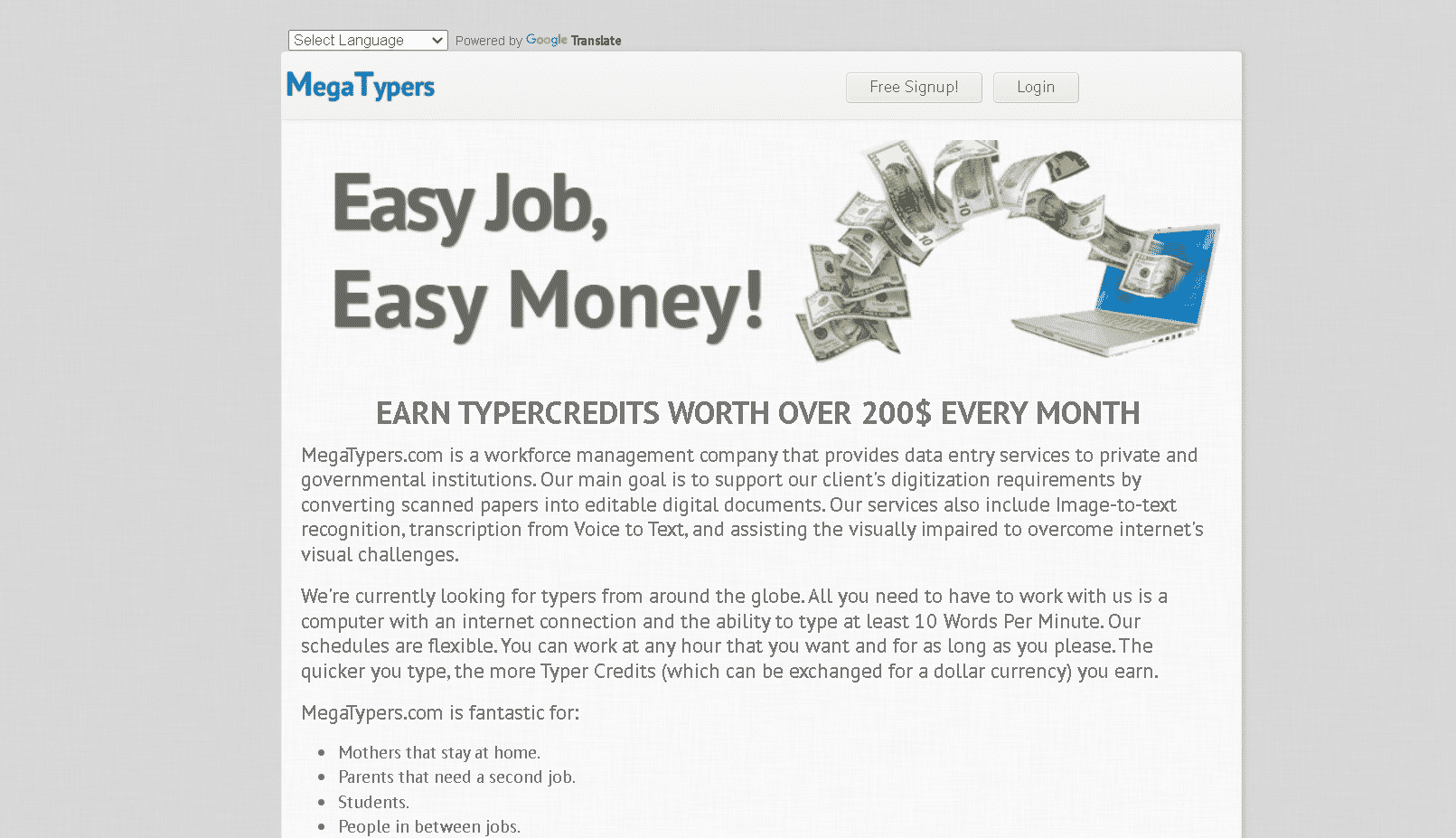 Mega Typers | Best Copy Paste Jobs Online Without Investment