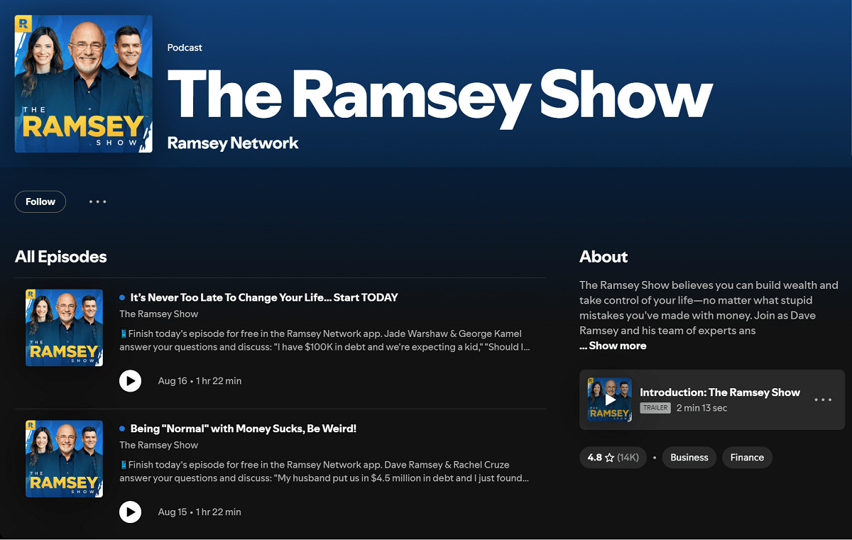 Dave Ramsey Podcast