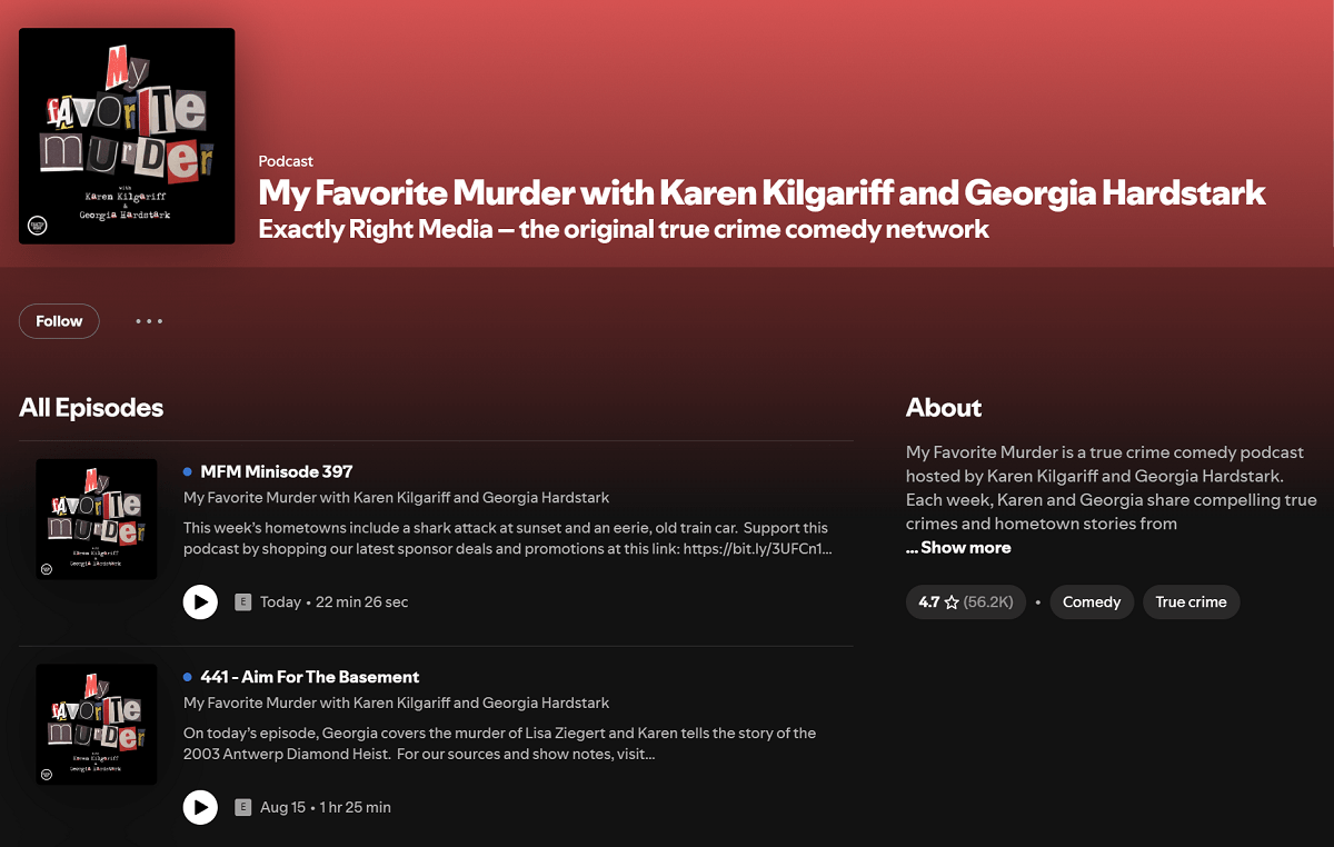 Karen Kilgariff and Georgia Hardstark Podcast