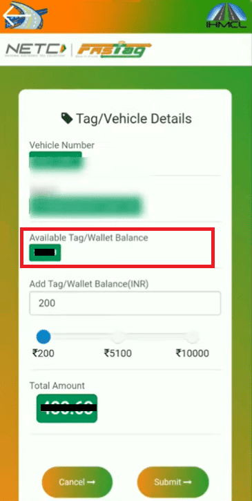 How to Check FASTag Balance with Vehicle Number  - 57