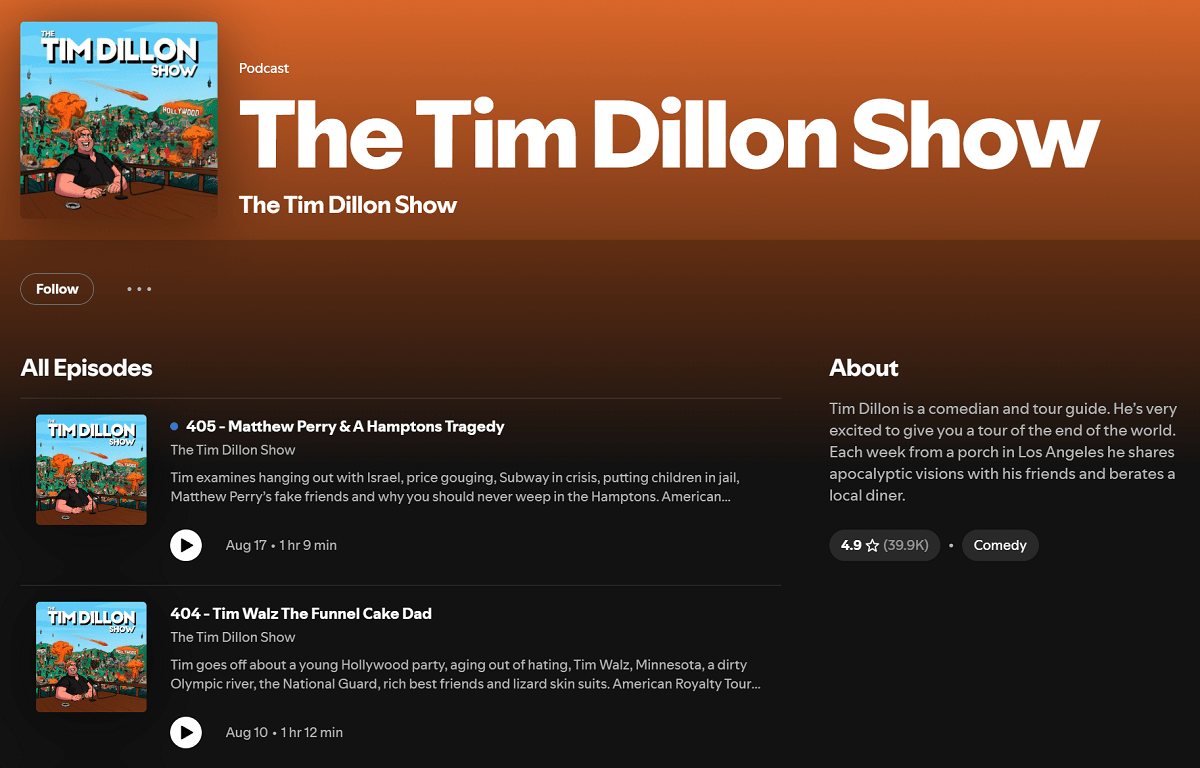 Tim Dillon podcast