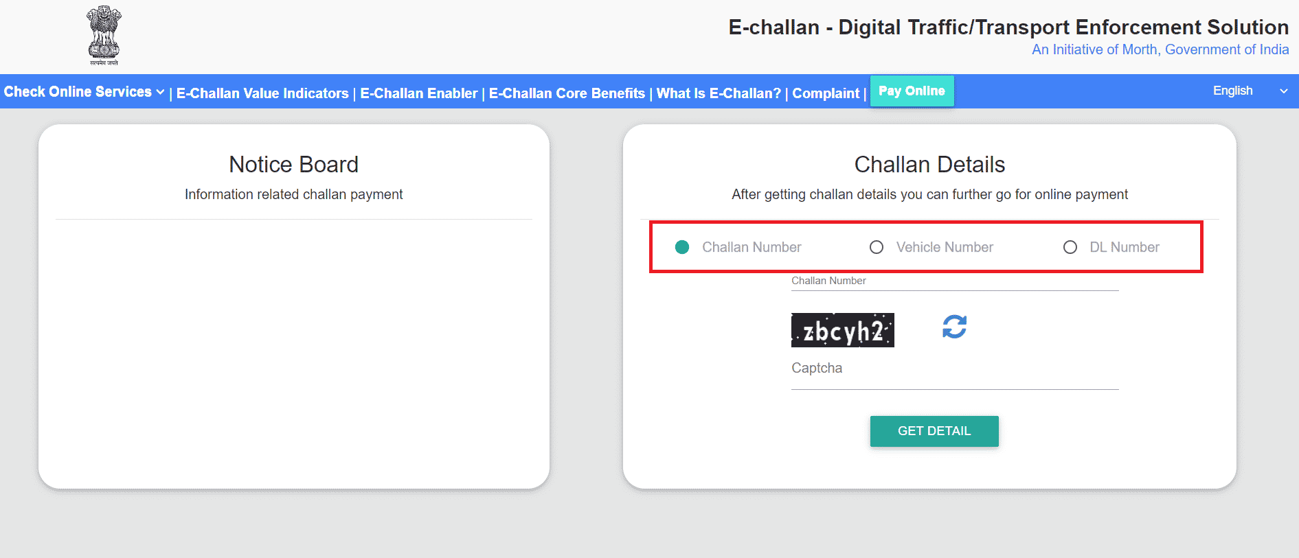 Echallan parivahan gov in Online Payment and Status - 9