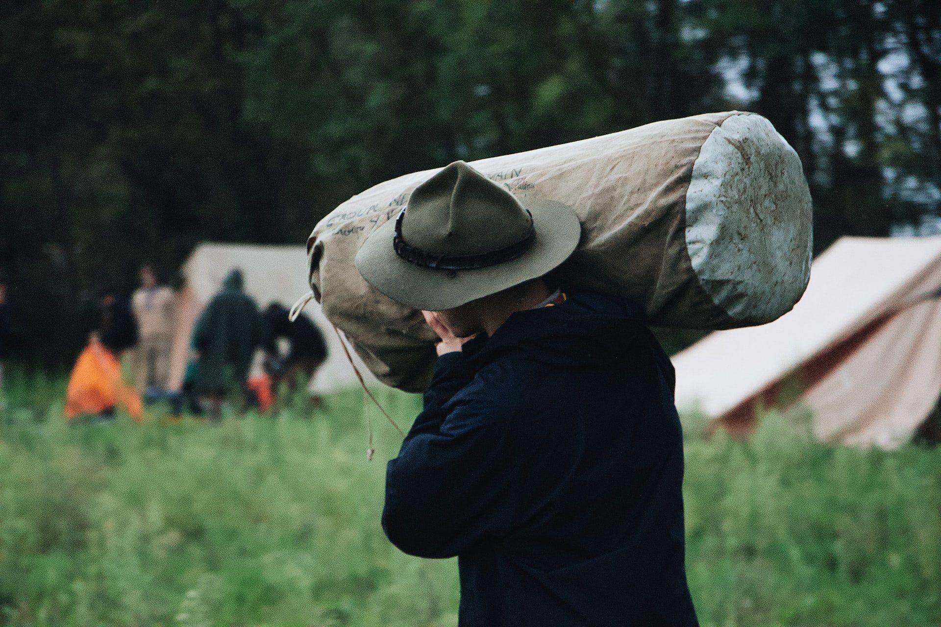 Man carrying a bag