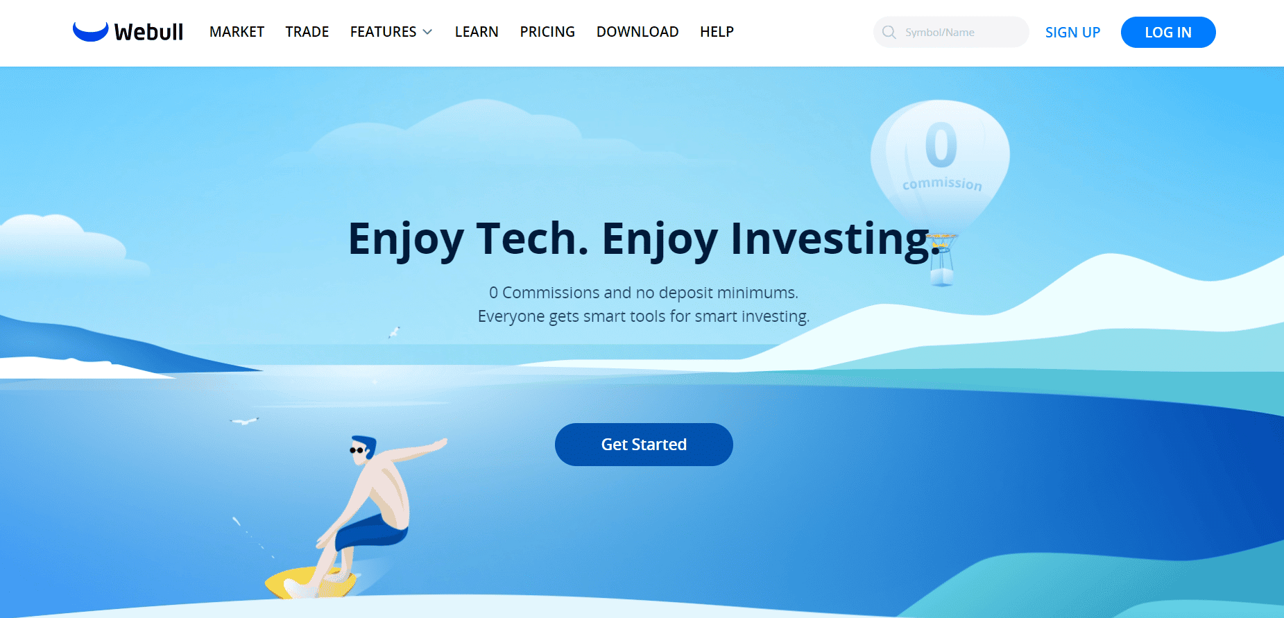 Webull website