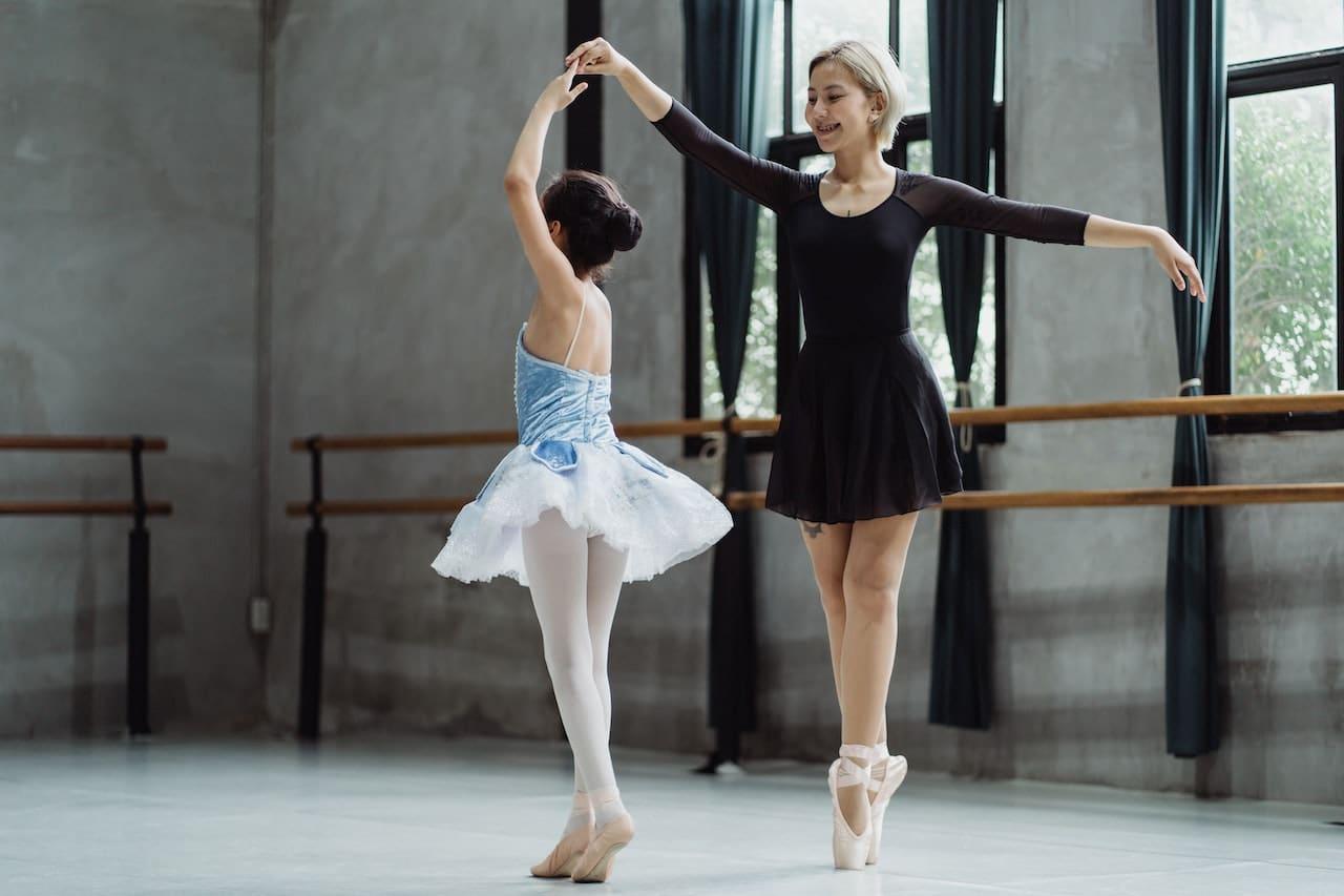 Woman teaching dance