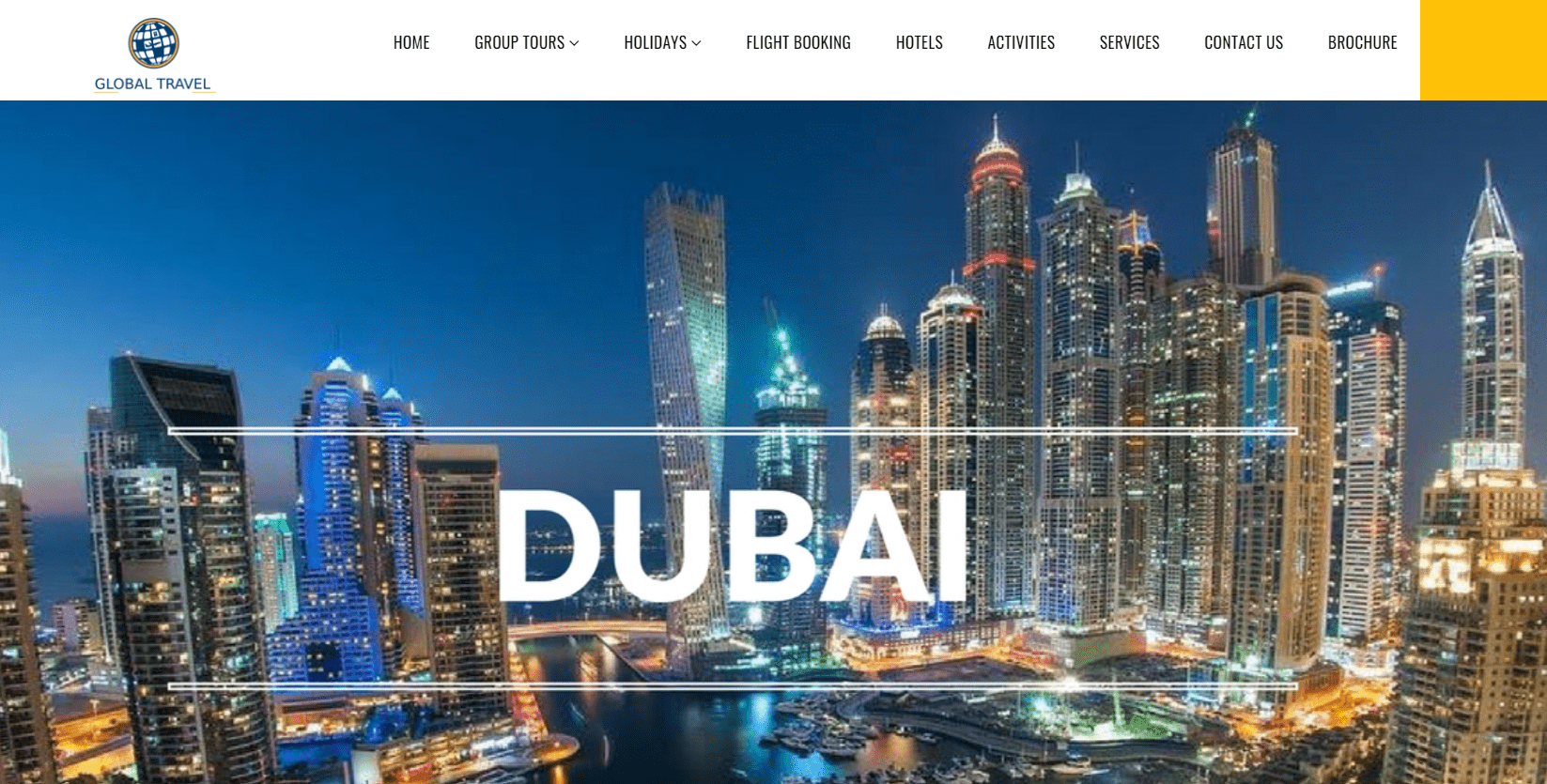 Global travel website