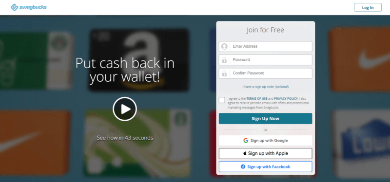 Swagbucks website