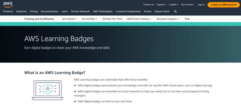 AWS Digital Badges