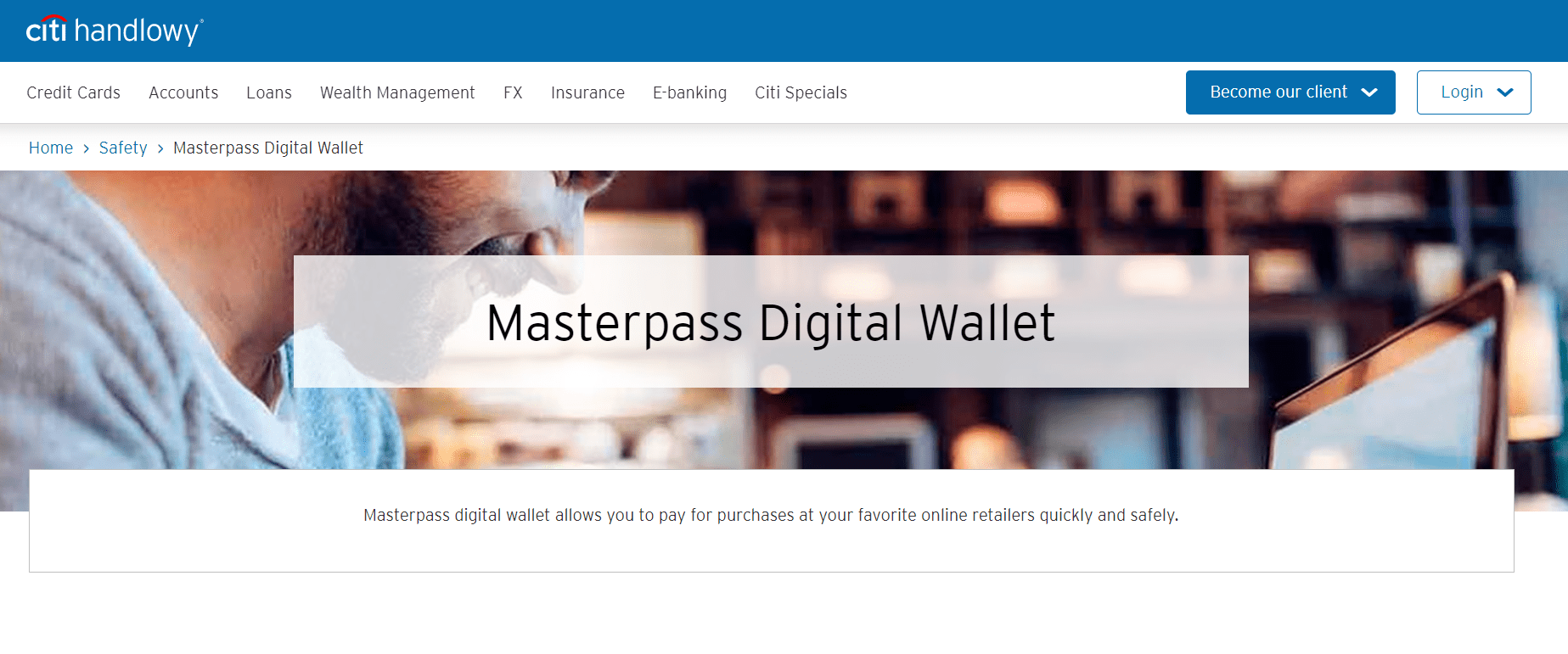 Citi MasterPass website