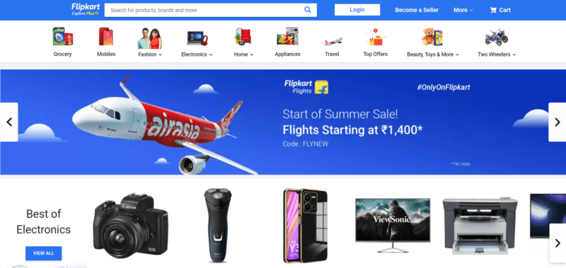 Flipkart Website