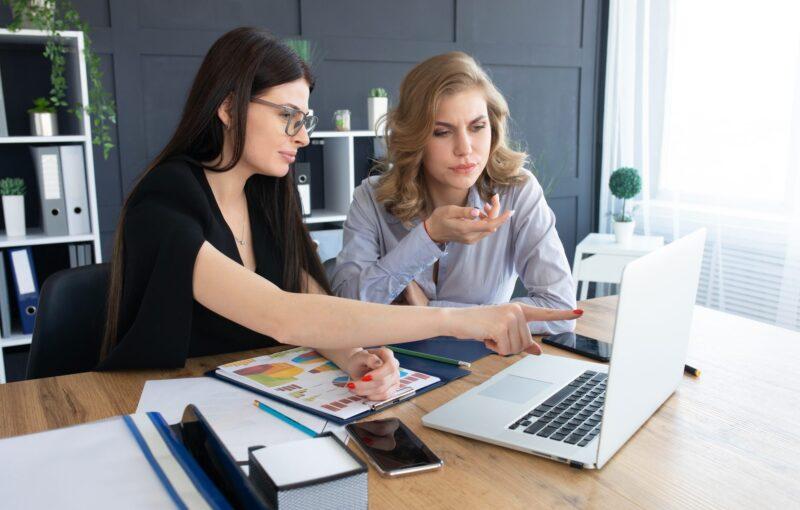 Women working in office