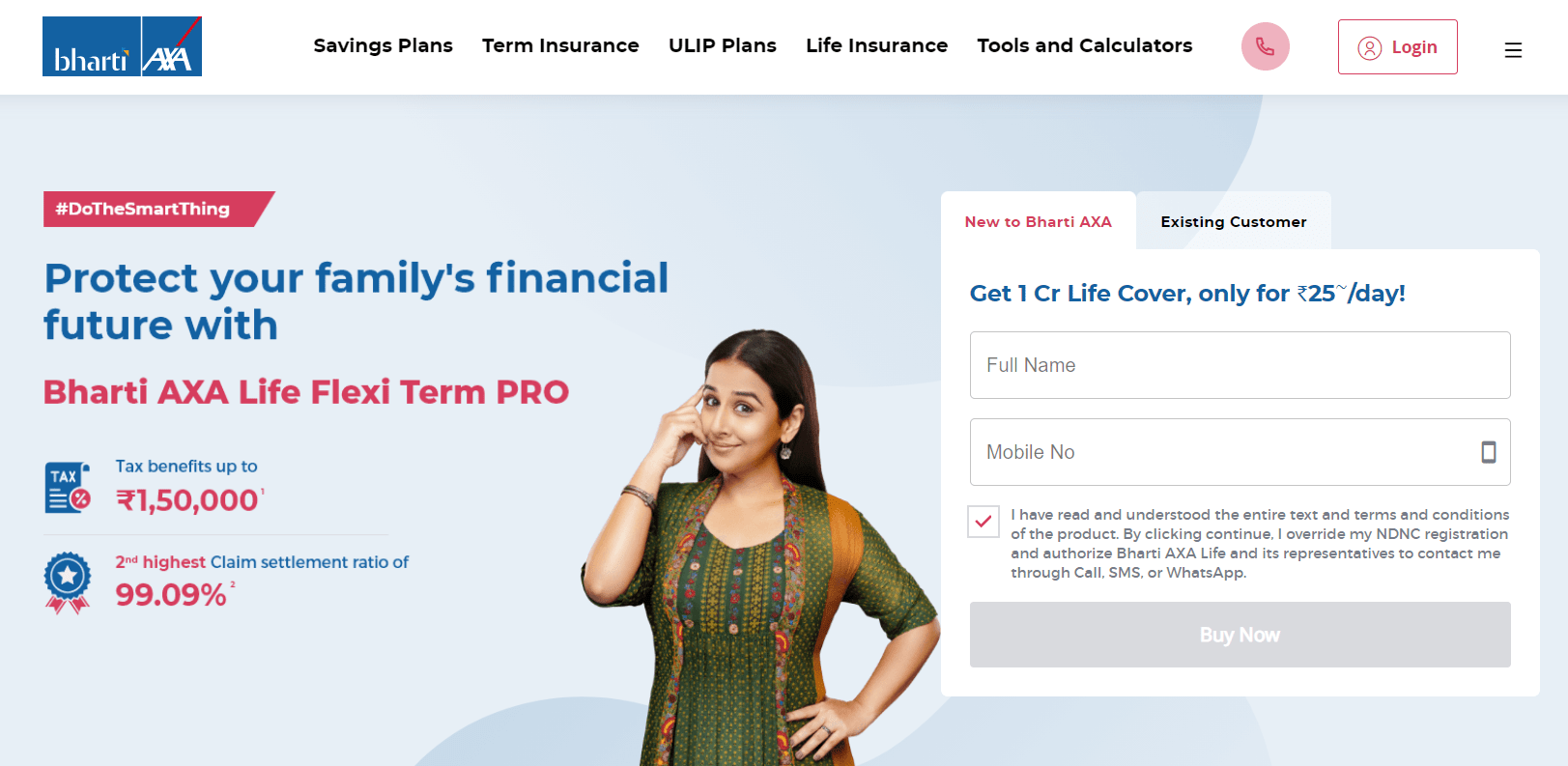 Bharti AXA Website