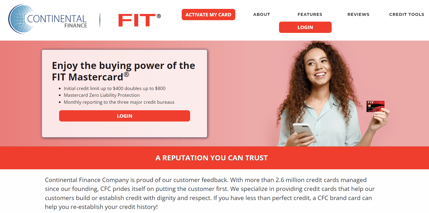 FIT Platinum Mastercard Page