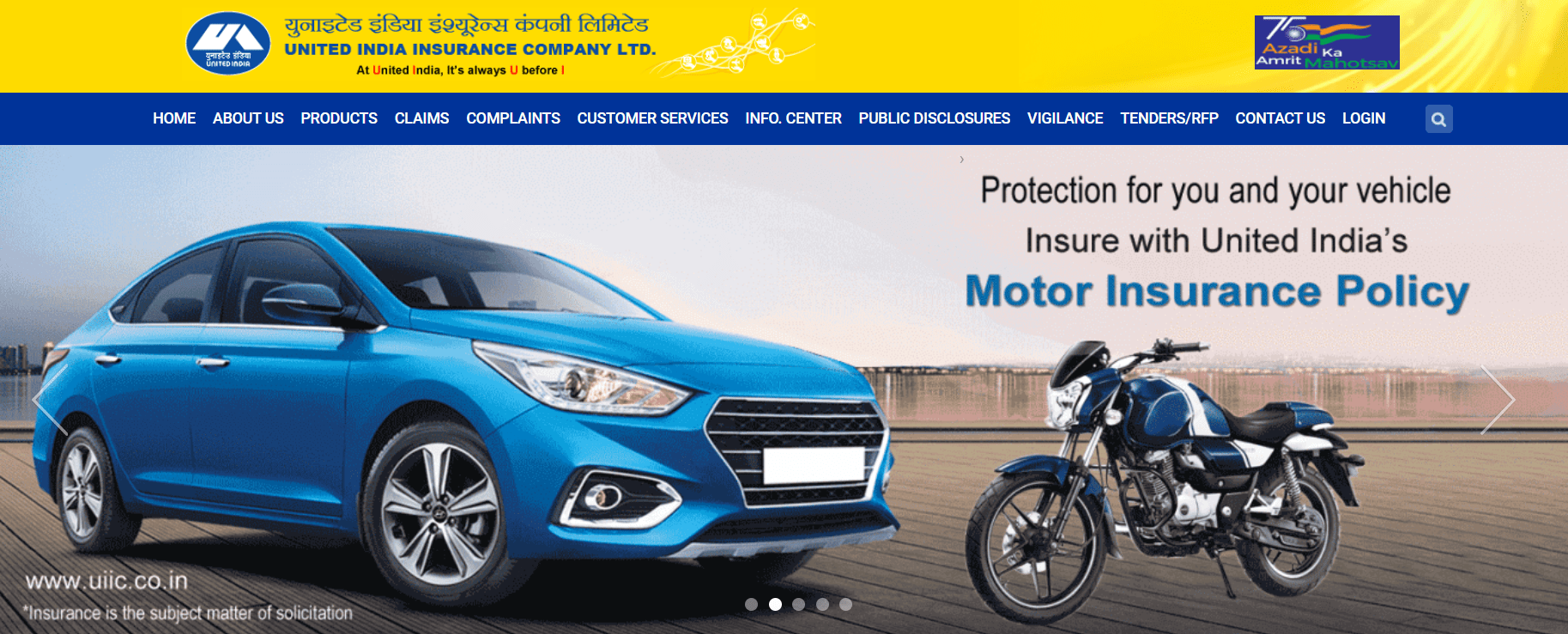 United Car India Website