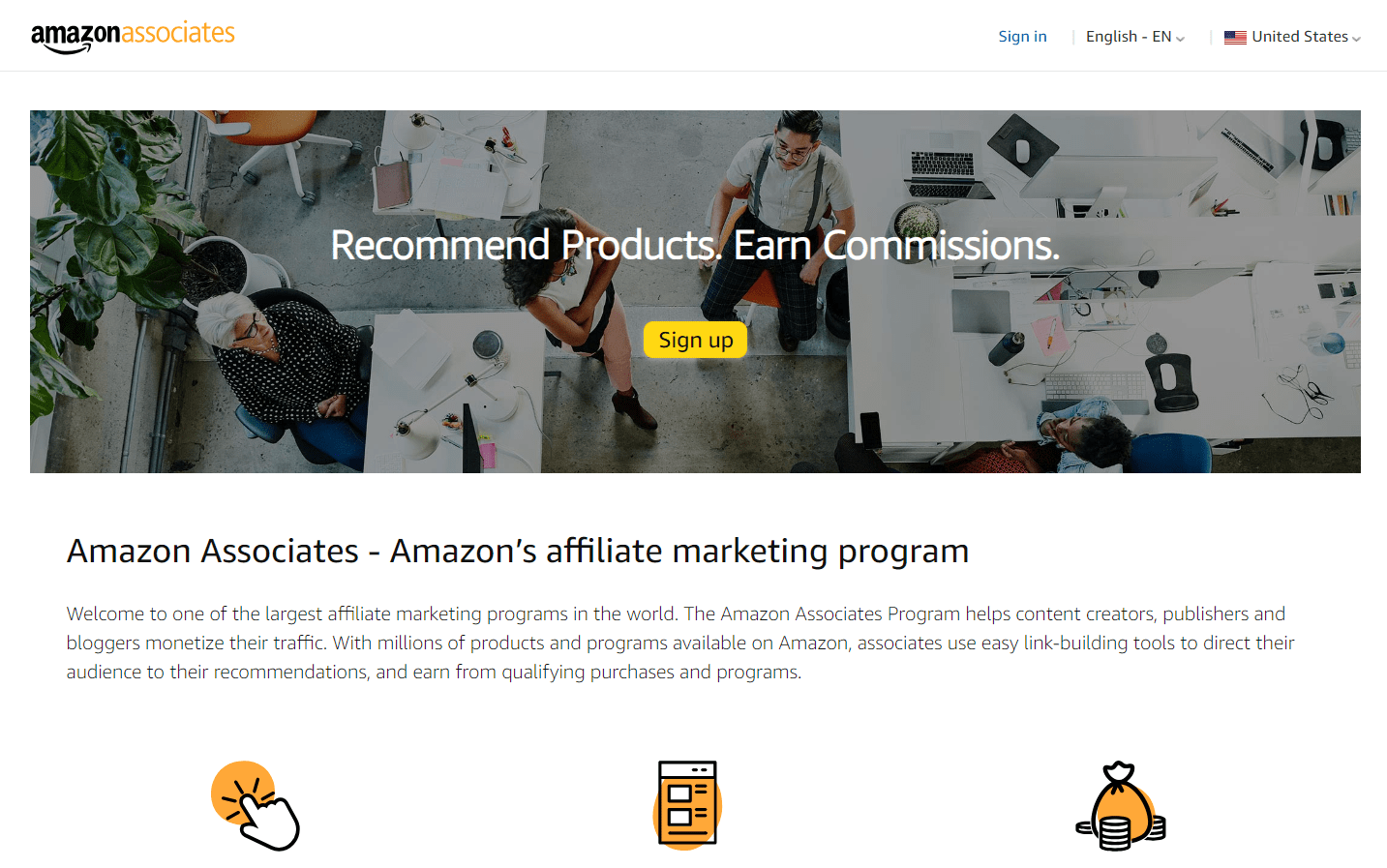 Amazon Associates Website