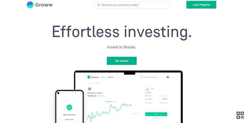 Groww Stocks website