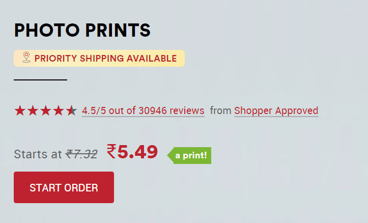 Dropshipping in photo printing