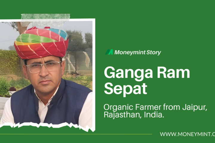 Organic farmer Ganga Ram Sepat from Jaipur