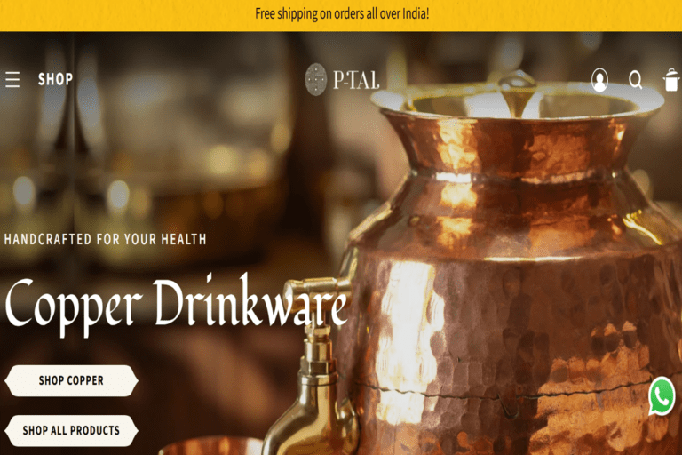 P-TAL handcrafted copper and brass kitchenware