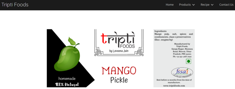 Tripti Foods by Laveena Jain