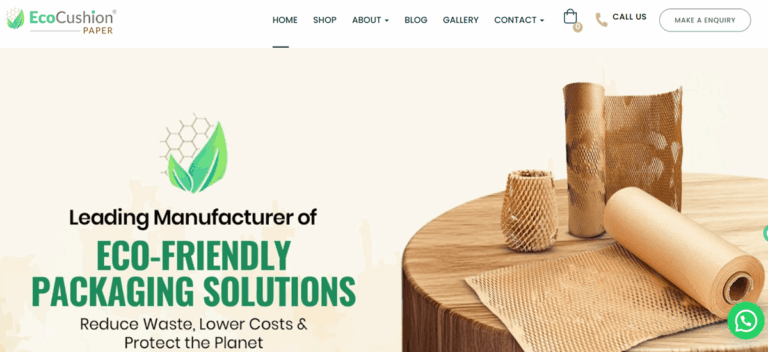 Ecocushion paper by the Agarwal family (Mahesh, Varsha, Naman)