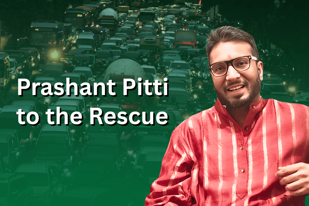 Got a Solution for Bengaluru Traffic? Prashant Pitti is Ready to Spend ₹1 Crore on Your Idea