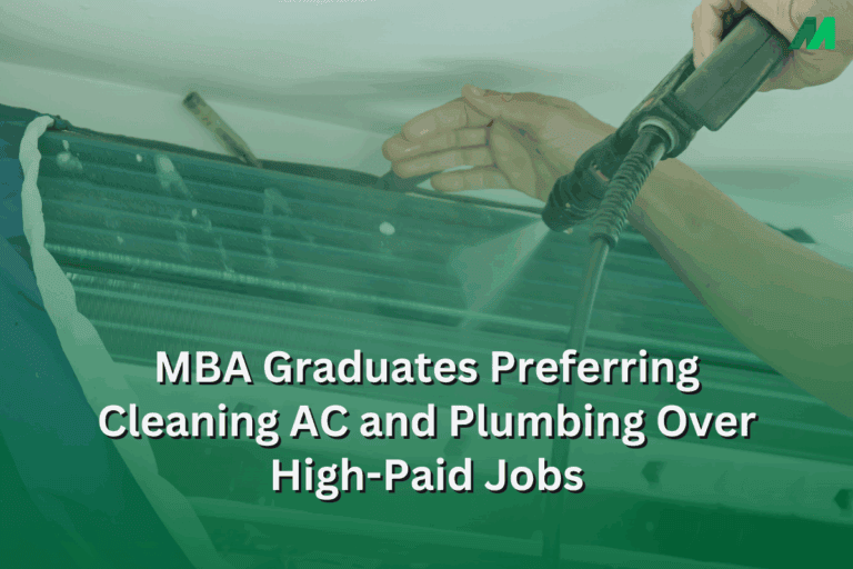 US MBAs are Leaving High-paying Jobs to Fix Plumbing and Clean Air Ducts