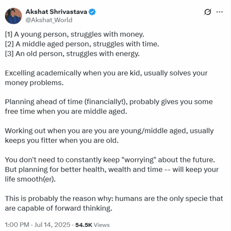 Akshat Srivastava's Advice for Better Health, Wealth, and Time That Will Keep Your Life Smoother