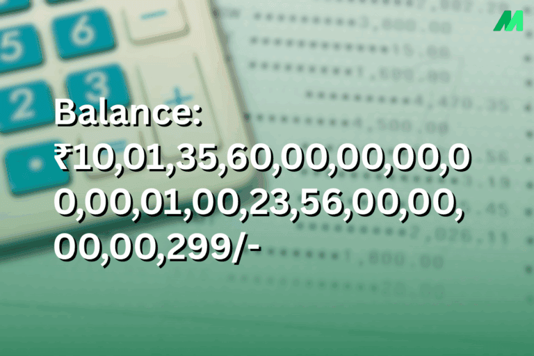 Noida Man Receives ₹10,01,35,60,00,00,00,00,00,01,00,23,56,00,00,00,00,299 in His Dead Mother’s Kotak Saving Account